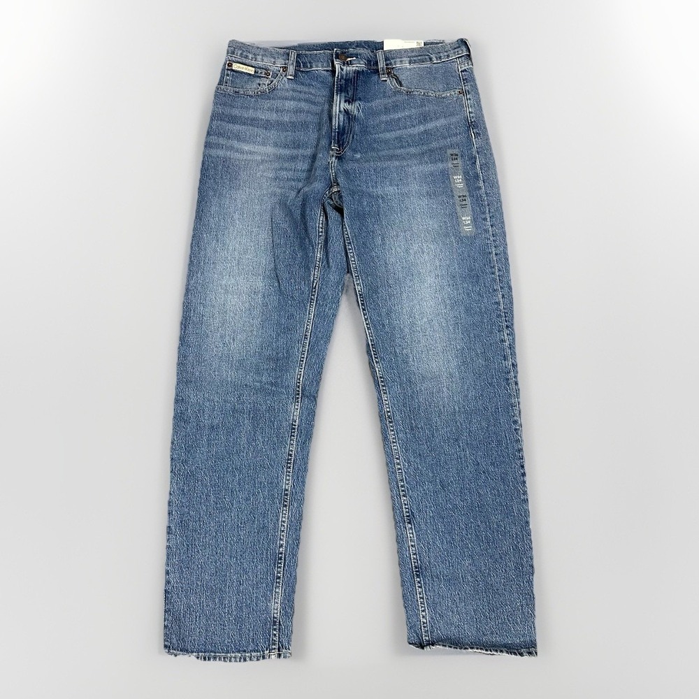 Calvin Klein Jeans Men's Classic Taper Medium Wash Stretch Denim Jeans 36x34 NWT